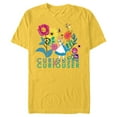 thumbnail image 1 of Disney Alice in Wonderland Curiouser & Curiouser - Short Sleeve Blended T-Shirt for Adults - Customized-Yellow, 1 of 5