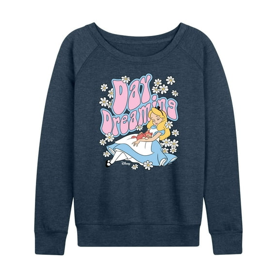 Disney - Alice in Wonderland - Day Dreaming - Women's Lightweight French Terry Long Sleeve Shirt