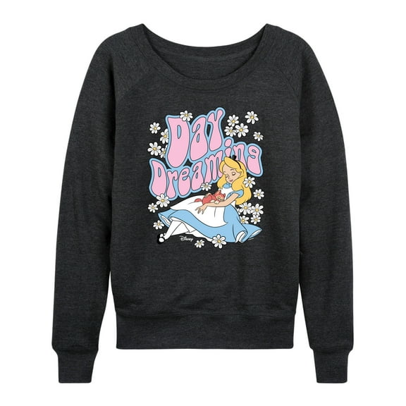 Disney - Alice in Wonderland - Day Dreaming - Women's Lightweight French Terry Long Sleeve Shirt