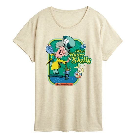 Disney - Alice in Wonderland - Mad Hatter Skills - Women's Short Sleeve Graphic T-Shirt