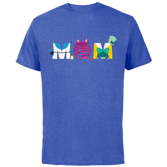 Disney Alice in Wonderland Mother’s Day Birthday Best Mom - Short Sleeve Cotton T-Shirt for Adults - Customized-Royal Heather