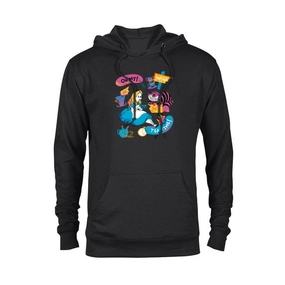 Disney Alice in Wonderland Oh My Tea Time - Pullover Hoodie for Adults - Customized-Black