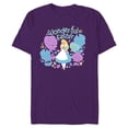 thumbnail image 1 of Disney Alice in Wonderland Spring Flowers Wonder-ful Easter - Short Sleeve Blended T-Shirt for Adults - Customized-Purple, 1 of 5