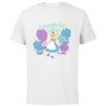 thumbnail image 1 of Disney Alice in Wonderland Spring Flowers Wonder-ful Easter - Short Sleeve Cotton T-Shirt for Adults - Customized-White, 1 of 5