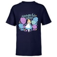 thumbnail image 1 of Disney Alice in Wonderland Spring Flowers Wonder-ful Easter - Short Sleeve T-Shirt for Kids - Customized-Navy, 1 of 5