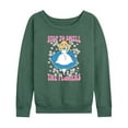 thumbnail image 1 of Disney - Alice in Wonderland - Stop To Smell Flowers - Women's Lightweight French Terry Long Sleeve Shirt, 1 of 5