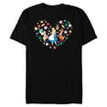 thumbnail image 1 of Disney Alice in Wonderland Tea Party Heart Valentine’s Day - Short Sleeve Blended T-Shirt for Adults - Customized-Black, 1 of 5