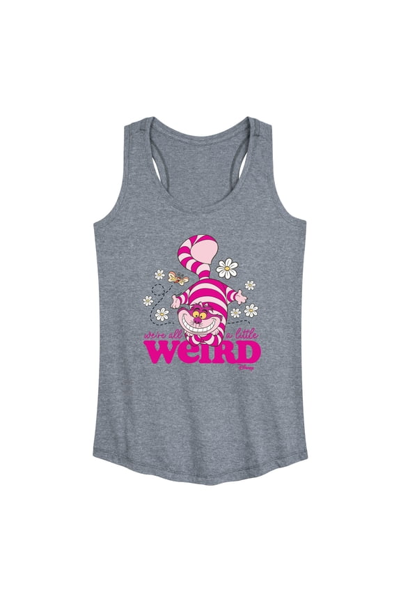 - Alice in Wonderland - We're All A Little Weird - Women's Racerback Tank Top