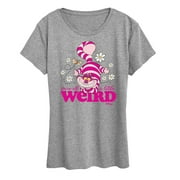 Alice in Wonderland - Were All a Little Weird - Womens Short Sleeve Graphic T-Shirt