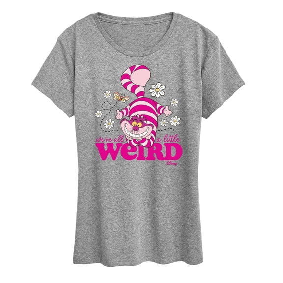 Disney - Alice in Wonderland - We're All A Little Weird - Women's Short Sleeve Graphic T-Shirt