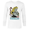 thumbnail image 1 of Disney Alice in Wonderland with Flowers Vintage Retro - Long Sleeve T-Shirt for Men - Customized-White, 1 of 5