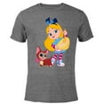 thumbnail image 1 of Disney Alice’s Wonderland Bakery Alice and Dinah - Short Sleeve Blended T-Shirt for Adults - Customized-Dark Heather, 1 of 5