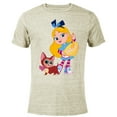 thumbnail image 1 of Disney Alice’s Wonderland Bakery Alice and Dinah - Short Sleeve Blended T-Shirt for Adults - Customized-Yellow, 1 of 5