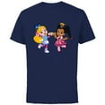 thumbnail image 1 of Disney Alice’s Wonderland Bakery Alice and Princess Rosa - Short Sleeve Cotton T-Shirt for Adults - Customized-Navy, 1 of 5