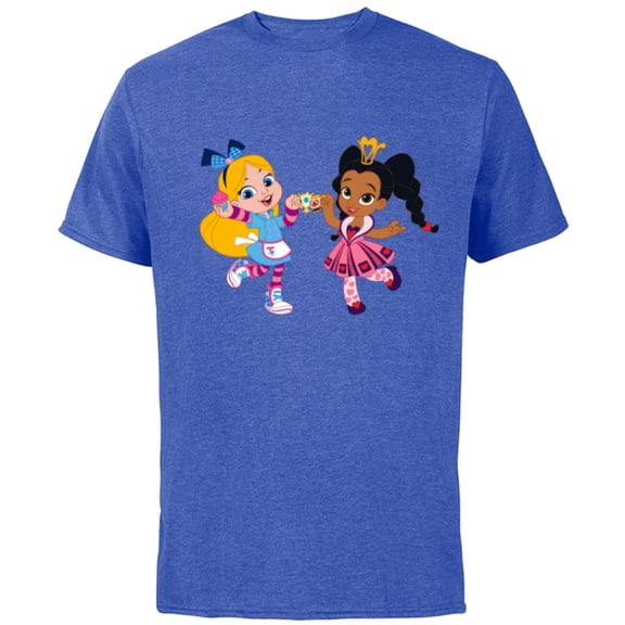 Disney Alice’s Wonderland Bakery Alice and Princess Rosa - Short Sleeve Cotton T-Shirt for Adults - Customized-Royal Heather