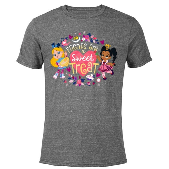 Disney Alice's Wonderland Bakery Friends are a Sweet Treat - Short Sleeve Blended T-Shirt for Adults - Customized-Dark Heather