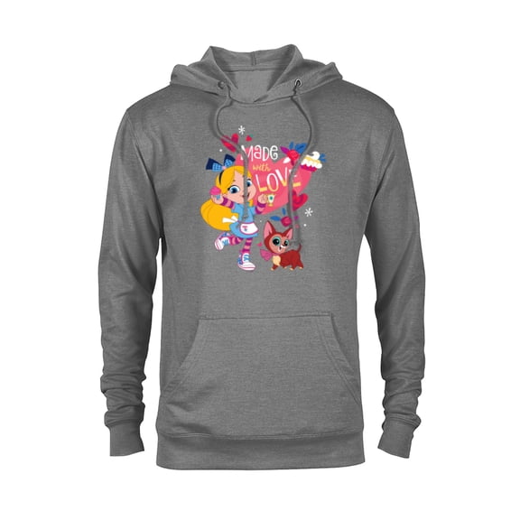 Disney Alice’s Wonderland Bakery Made with Love Valentine’s - Pullover Hoodie for Adults - Customized-Athletic Heather