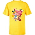 thumbnail image 1 of Disney Alice’s Wonderland Bakery Made with Love Valentine’s - Short Sleeve T-Shirt for Kids - Customized-Yellow, 1 of 5