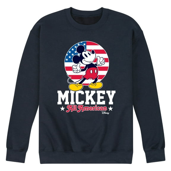 Disney - All American Mickey - Men's Crew Neck Fleece Pullover