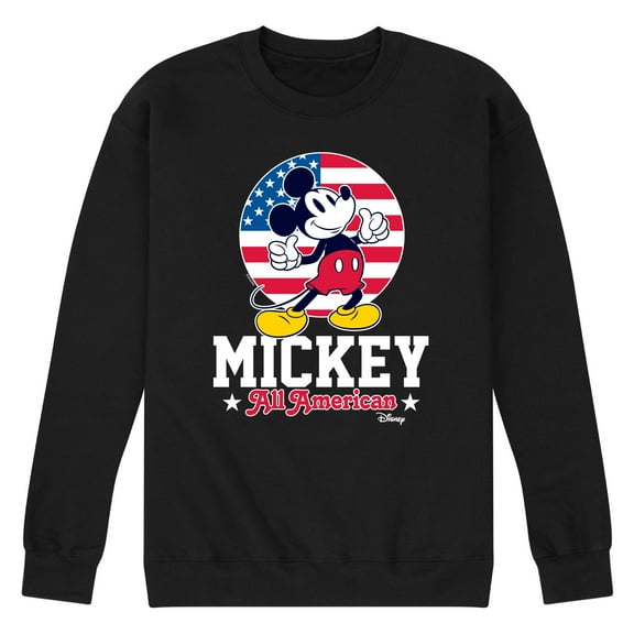 Disney - All American Mickey - Men's Crew Neck Fleece Pullover