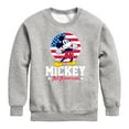 thumbnail image 1 of Disney - All American Mickey - Toddler & Youth Crewneck Fleece Sweatshirt, 1 of 5