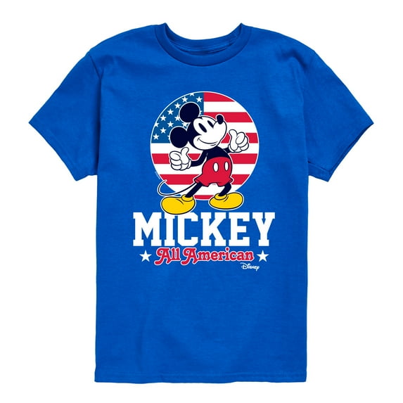 Disney - All American Mickey - Toddler & Youth Short Sleeve Graphic T-Shirt