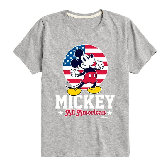 Disney - All American Mickey - Toddler & Youth Short Sleeve Graphic T-Shirt