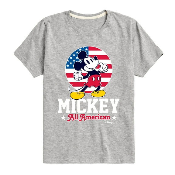 Disney - All American Mickey - Toddler & Youth Short Sleeve Graphic T-Shirt