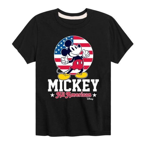 Disney - All American Mickey - Toddler & Youth Short Sleeve Graphic T-Shirt