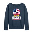 thumbnail image 1 of Disney - All American Mickey - Women's Lightweight French Terry Long Sleeve Shirt, 1 of 5