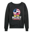 thumbnail image 1 of Disney - All American Mickey - Women's Lightweight French Terry Long Sleeve Shirt, 1 of 5
