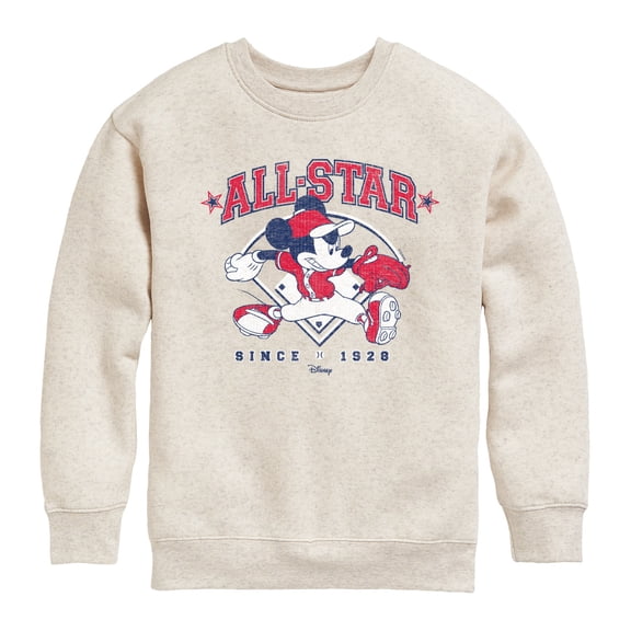 Disney - All Star Mickey - Toddler & Youth Crewneck Fleece Sweatshirt