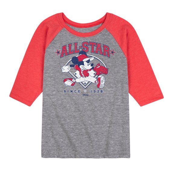 Disney - All Star Mickey - Toddler & Youth Raglan Graphic T-Shirt
