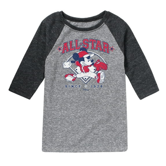 Disney - All Star Mickey - Toddler & Youth Raglan Graphic T-Shirt
