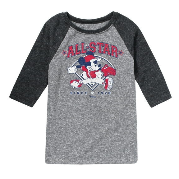 Disney - All Star Mickey - Toddler & Youth Raglan Graphic T-Shirt