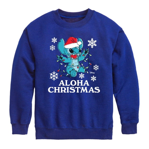 Disney - Aloha Holiday - Youth Crew Fleece Sweatshirt