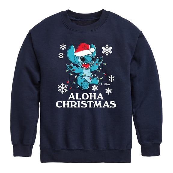 Disney - Aloha Holiday - Youth Crew Fleece Sweatshirt
