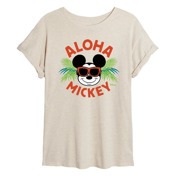 Disney - Aloha Mickey - Women's Oversized T-Shirt