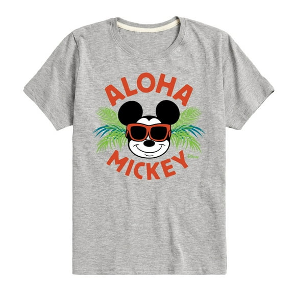 Disney - Aloha Mickey - Toddler & Youth Short Sleeve Graphic T-Shirt