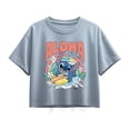 thumbnail image 1 of Disney - Aloha Stitch Rainbow Surf - Youth Girl Short Sleeve Boxy Tee, 1 of 4