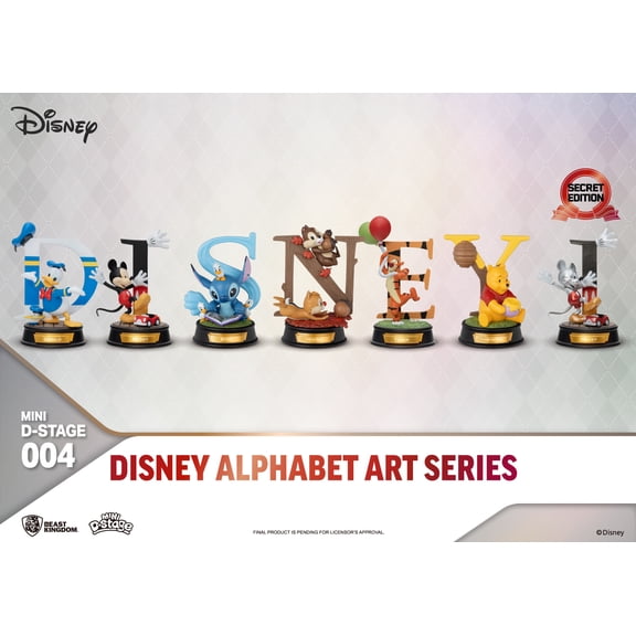 Disney Alphabet Art Series Blind box set (6 pcs)