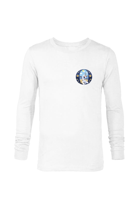 Alphabet Monogram Frozen Letter O for Olaf - Long Sleeve T-Shirt for Men - Customized-White