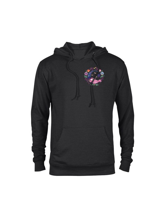 Alphabet Monogram Letter C for Cheshire Cat - Pullover Hoodie for Adults - Customized-Black
