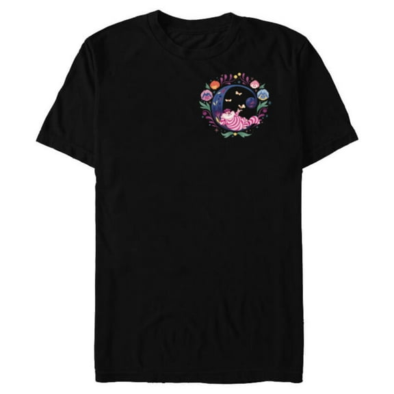 Disney Alphabet Monogram Letter C for Cheshire Cat - Short Sleeve Blended T-Shirt for Adults - Customized-Black