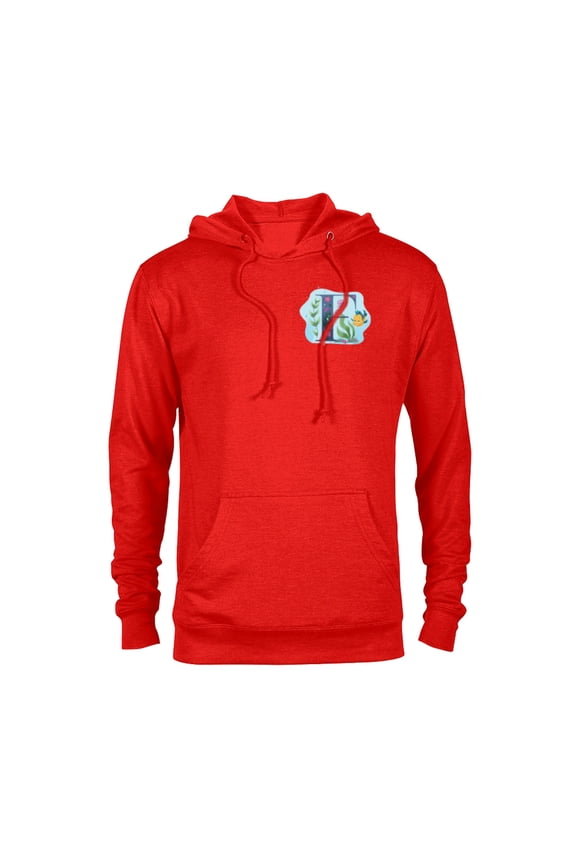 Alphabet Monogram Letter F for Flounder - Pullover Hoodie for Adults - Customized-Red