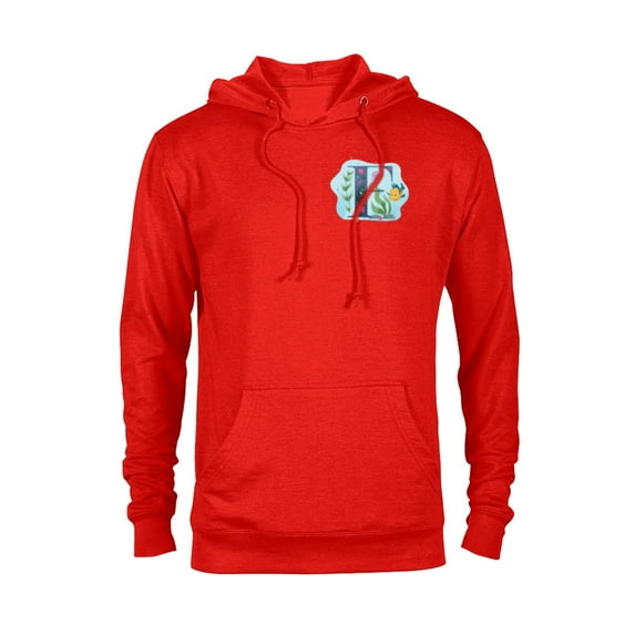 Disney Alphabet Monogram Letter F for Flounder - Pullover Hoodie for Adults - Customized-Red