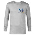 thumbnail image 1 of Disney Alphabet Monogram Letter M for Mickey & Minnie Mouse - Long Sleeve T-Shirt for Men - Customized-Athletic Heather, 1 of 5