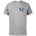 thumbnail image 1 of Disney Alphabet Monogram Letter M for Mickey & Minnie Mouse - Short Sleeve Cotton T-Shirt for Adults - Customized-Athletic Heather, 1 of 5