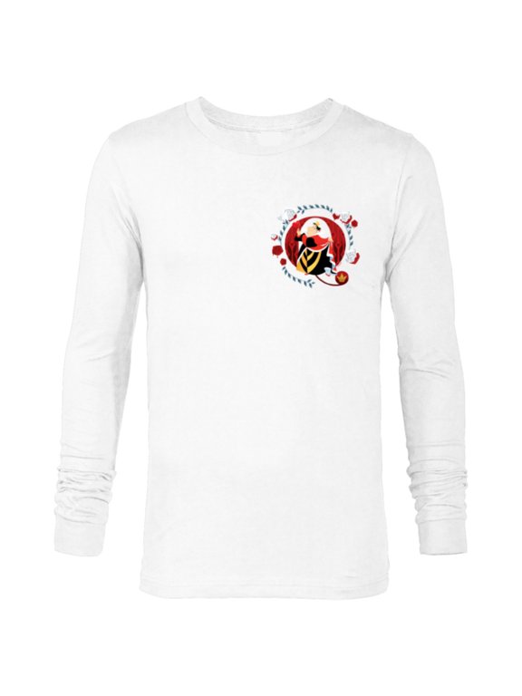 Alphabet Monogram Letter Q for Queen of Hearts - Long Sleeve T-Shirt for Men - Customized-White