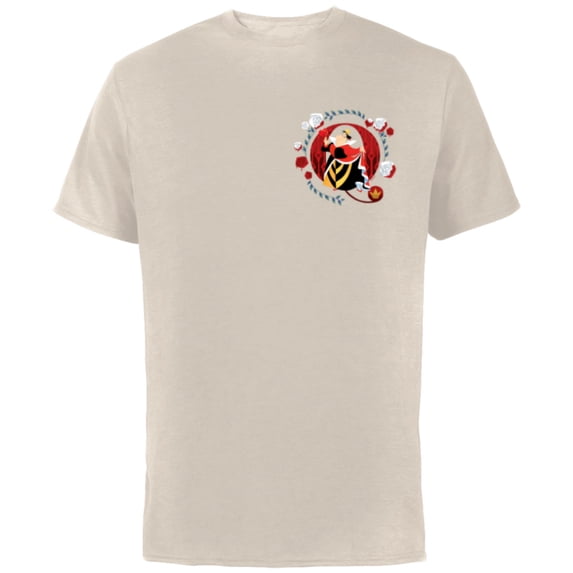 Disney Alphabet Monogram Letter Q for Queen of Hearts - Short Sleeve Cotton T-Shirt for Adults - Customized-Natural